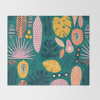 Jungle vibe Throw Blanket Gallery Image 2