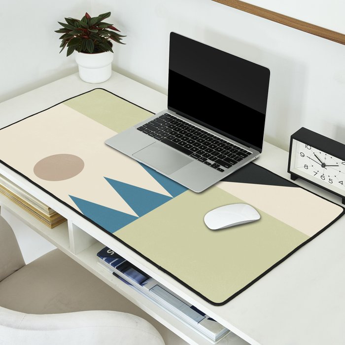 Abstract Geometric Shapes 26 Desk Mat Gallery Image 2