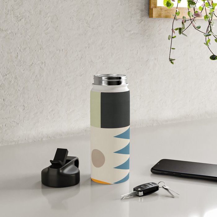 Abstract Geometric Shapes 26 Water Bottle Gallery Image 4