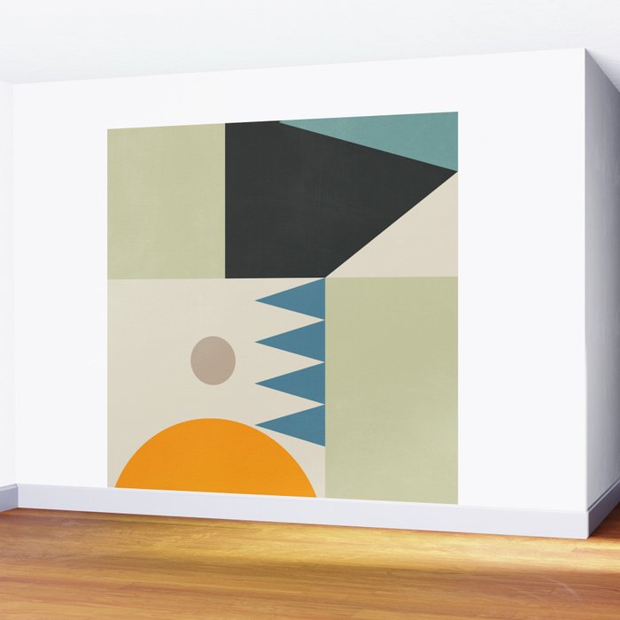 Abstract Geometric Shapes 26 Wall Mural Gallery Image 2