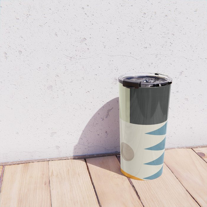 Abstract Geometric Shapes 26 Travel Mug Gallery Image 4