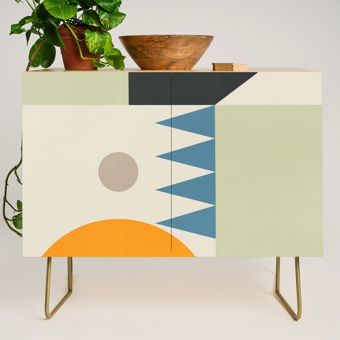 Abstract Geometric Shapes 26 Credenza Gallery Image 1