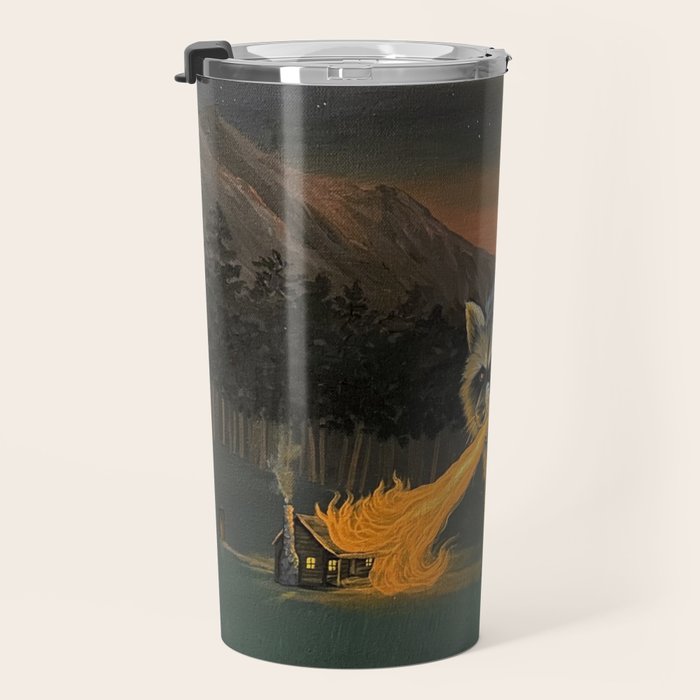 Fire Breathing Raccoon Travel Mug Gallery Image 3