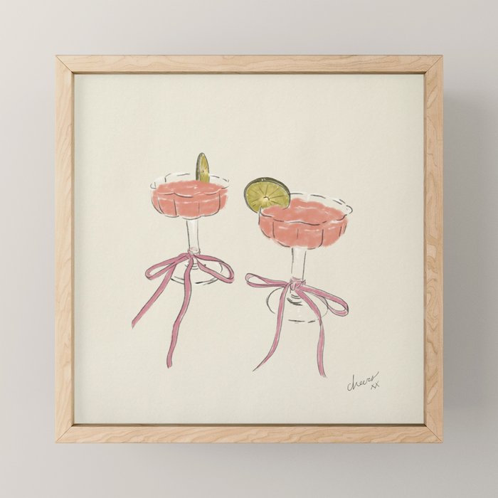 Coquette Cocktails Mini Art Print Gallery Image 1