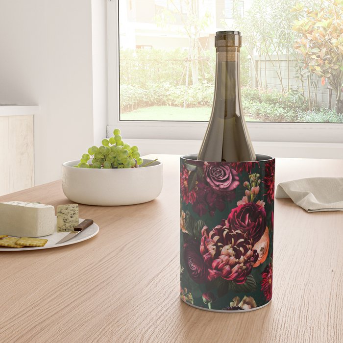 Vintage & Shabby Chic  - Fall Lush Botanical Midnight Garden Wine Chiller Gallery Image 4