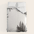 Black And White Palm Leaves Comforter Gallery Image 6