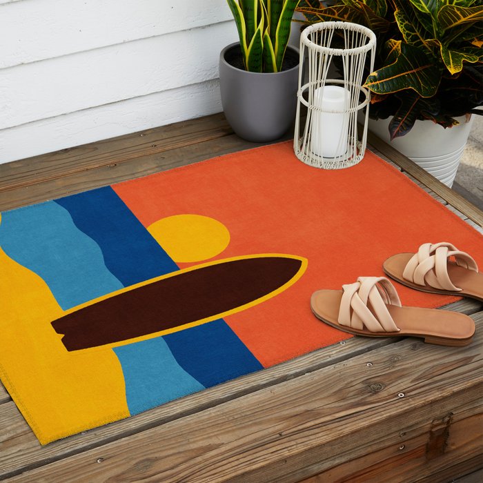 LANDSHAPES - Beach - sunset Outdoor Rug Gallery Image 2