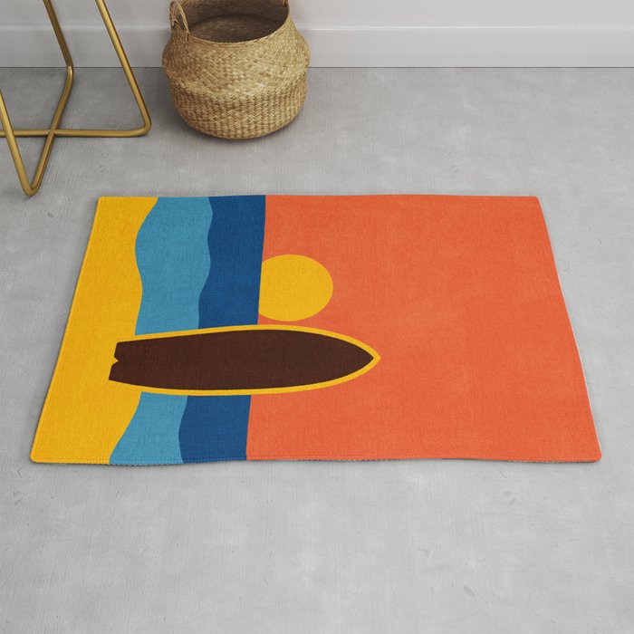 LANDSHAPES - Beach - sunset Rug Gallery Image 1
