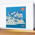 Sunny Santorini Wall Mural Gallery Image 2