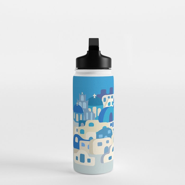 Sunny Santorini Water Bottle Gallery Image 3