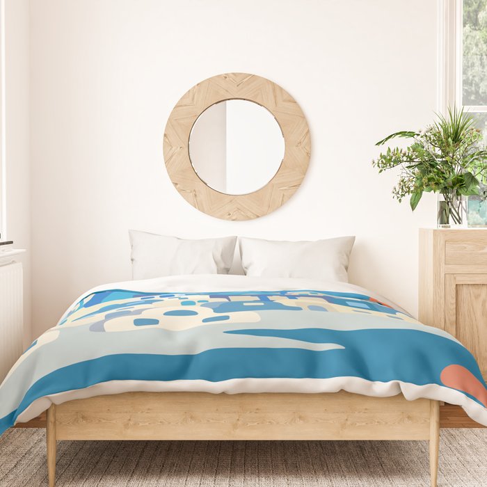 Sunny Santorini Duvet Cover Gallery Image 3