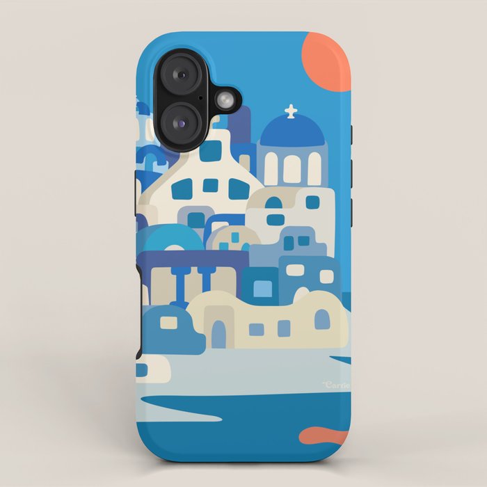 Sunny Santorini iPhone Case Gallery Image 1