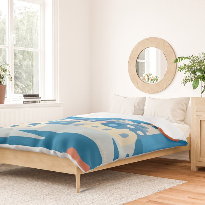 Sunny Santorini Duvet Cover Gallery Image 2