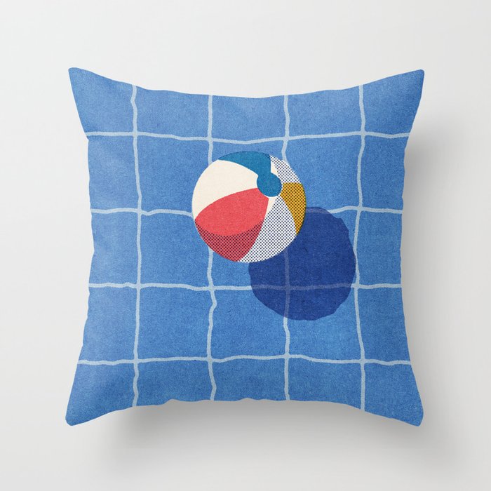 BALLS / Beach Ball I Throw Pillow Gallery Image 6