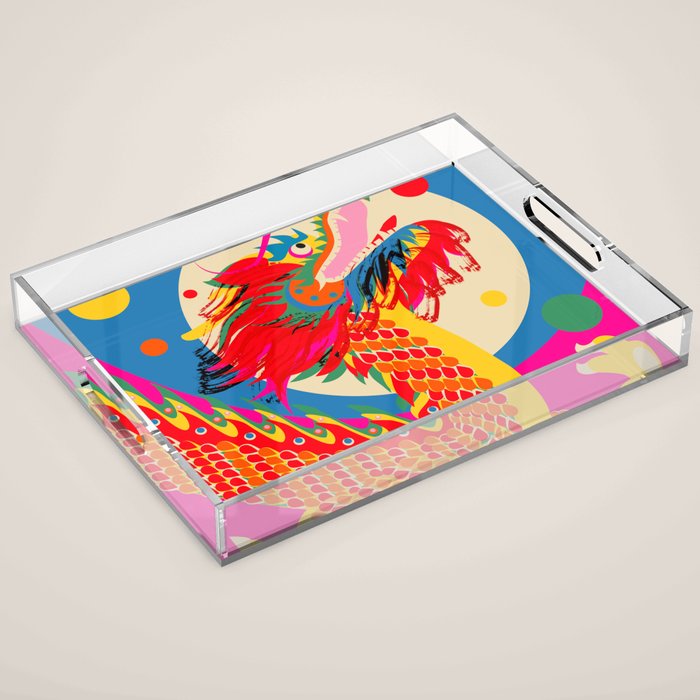 Happy Dragon Acrylic Tray Gallery Image 1