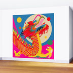 Happy Dragon Wall Mural Gallery Image 2