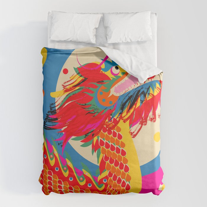 Happy Dragon Duvet Cover Gallery Image 6