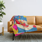 Happy Dragon Throw Blanket Gallery Image 1