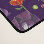 Beautiful Pea Flowers and Peas - dark Desk Mat Gallery Image 4