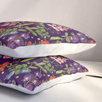 Beautiful Pea Flowers and Peas - dark Pillow Sham Gallery Image 3