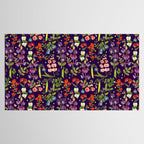 Beautiful Pea Flowers and Peas - dark Tablecloth Gallery Image 2