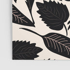 Monstera leaves Black and beige Poster Gallery Image 3