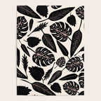 Monstera leaves Black and beige Poster Gallery Image 4