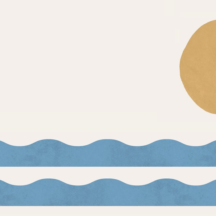 Sun Wave - Seascape Abstract  Coffee Mug Gallery Image 2