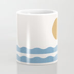 Sun Wave - Seascape Abstract  Coffee Mug Gallery Image 4