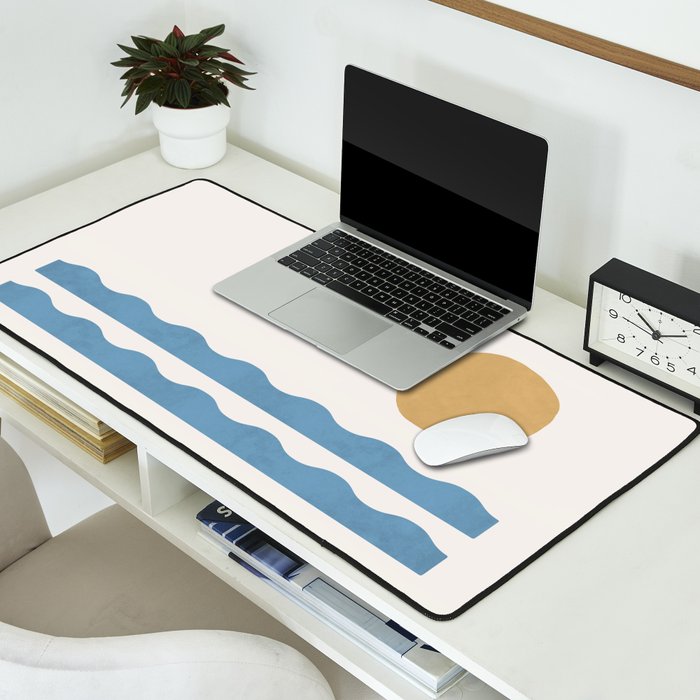 Sun Wave - Seascape Abstract  Desk Mat Gallery Image 2