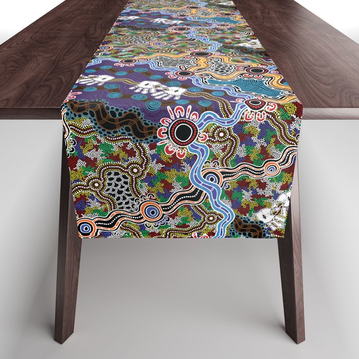 Authentic Aboriginal Art - Discovering Your Dreams Table Runner Gallery Image 1