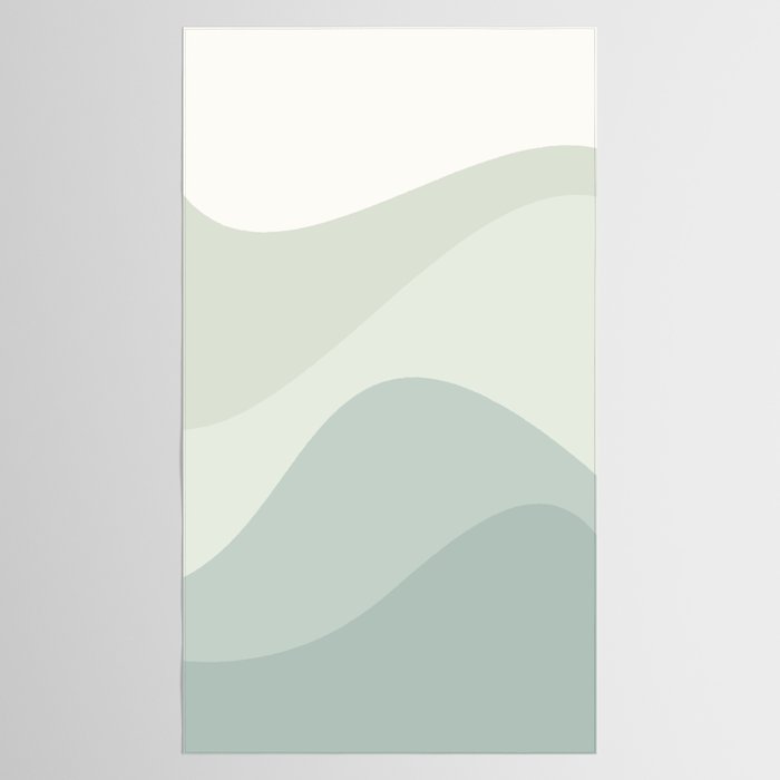 Abstract Color Waves XXXV Tablecloth Gallery Image 2