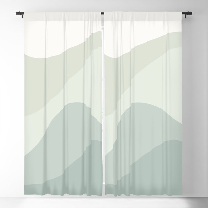 Abstract Color Waves XXXV Window Curtain Gallery Image 5
