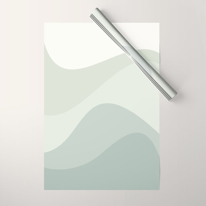 Abstract Color Waves XXXV Wrapping Paper Gallery Image 1