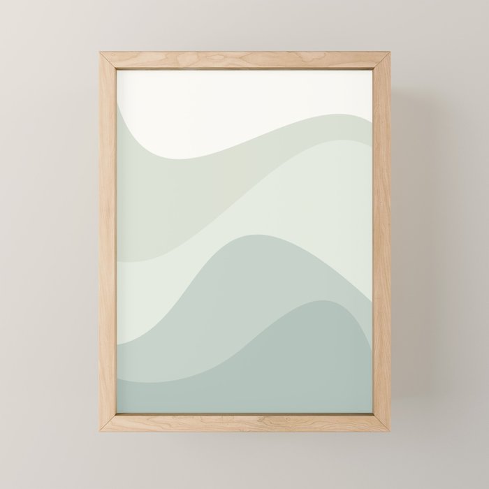 Abstract Color Waves XXXV Mini Art Print Gallery Image 1