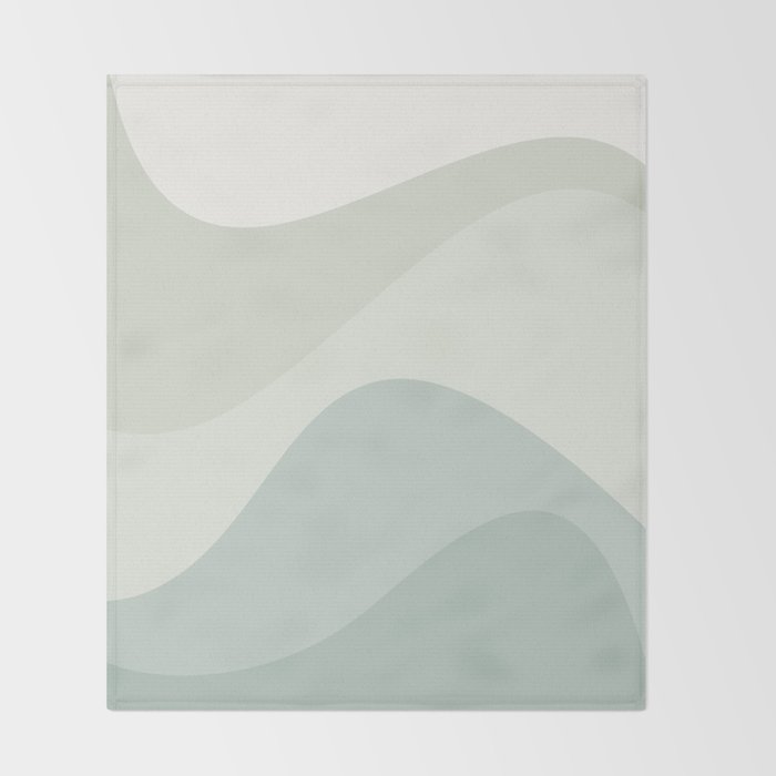 Abstract Color Waves XXXV Throw Blanket Gallery Image 2