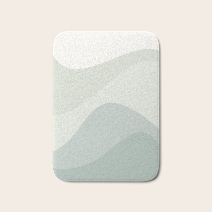 Abstract Color Waves XXXV Bath Mat Gallery Image 1