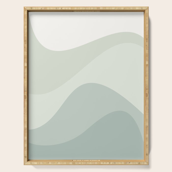 Abstract Color Waves XXXV Serving Tray Gallery Image 1