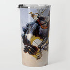 âBucking Horseâ Western Vintage Art Travel Mug Gallery Image 3