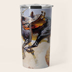 âBucking Horseâ Western Vintage Art Travel Mug Gallery Image 1