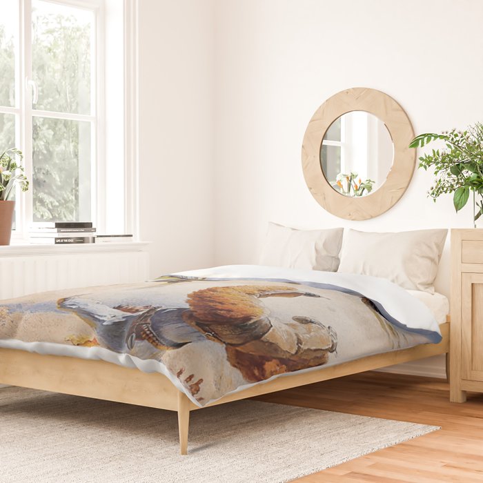 âBucking Horseâ Western Vintage Art Duvet Cover Gallery Image 2