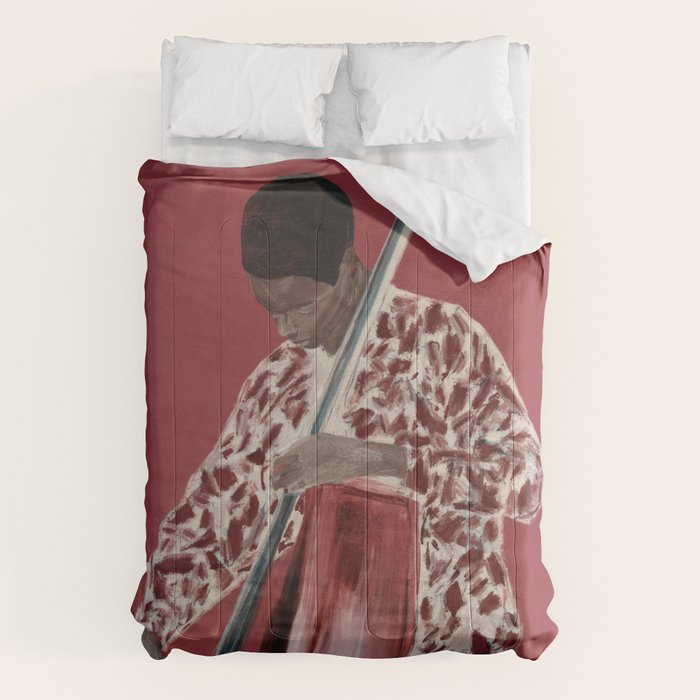 The Double Bassist Comforter Gallery Image 1