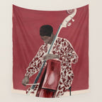 The Double Bassist Wall Tapestry Gallery Image 4