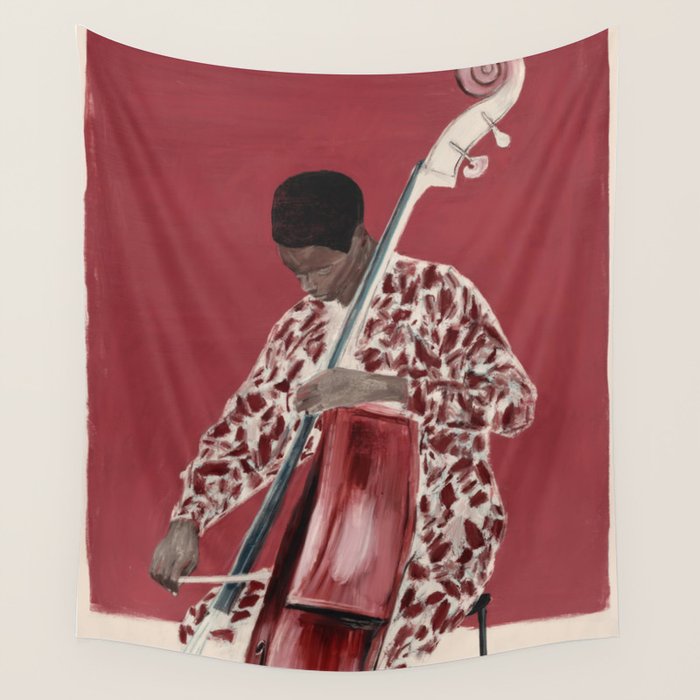 The Double Bassist Wall Tapestry Gallery Image 4
