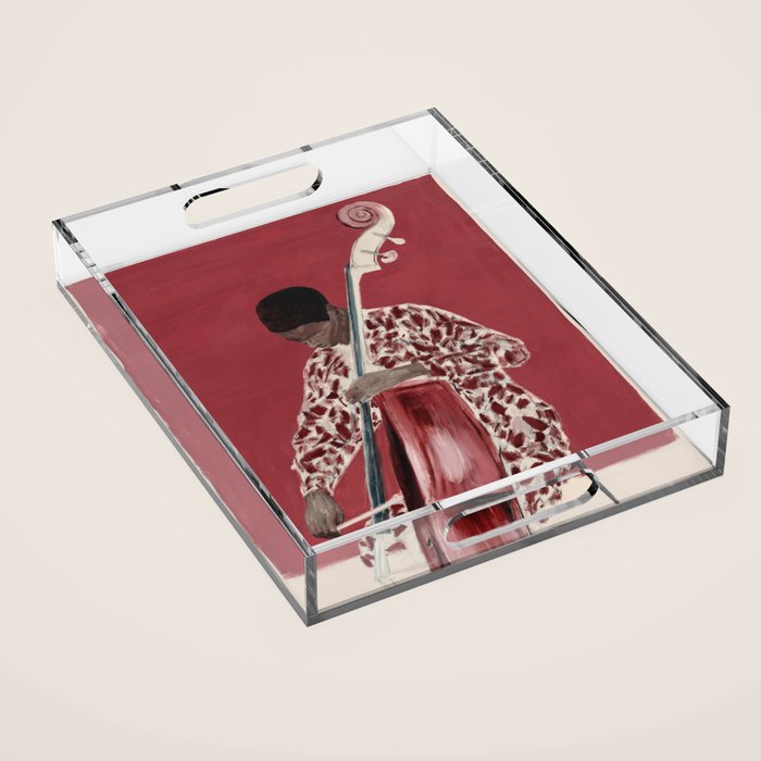 The Double Bassist Acrylic Tray Gallery Image 1