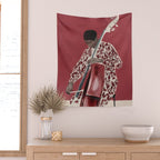 The Double Bassist Wall Tapestry Gallery Image 2