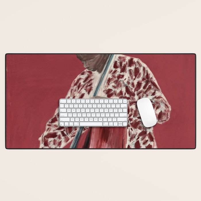 The Double Bassist Desk Mat Gallery Image 1