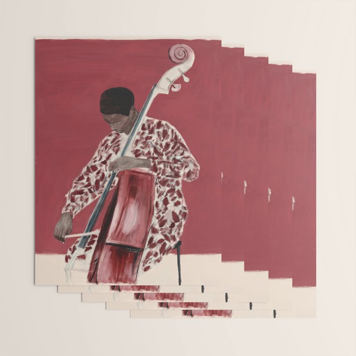 The Double Bassist Wrapping Paper Gallery Image 3