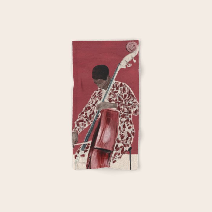 The Double Bassist Bath Towel Gallery Image 1
