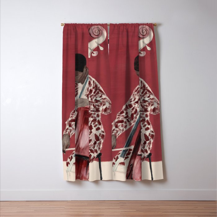 The Double Bassist Window Curtain Gallery Image 3